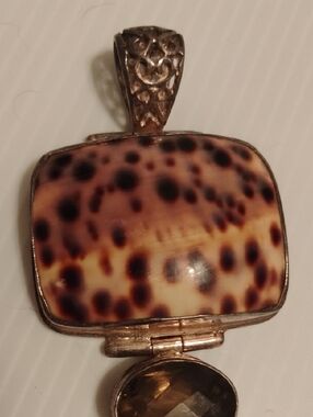 Large Southwestern Sterling 24 Grams Natural Dalmation Jaspar & Smokey Quartz